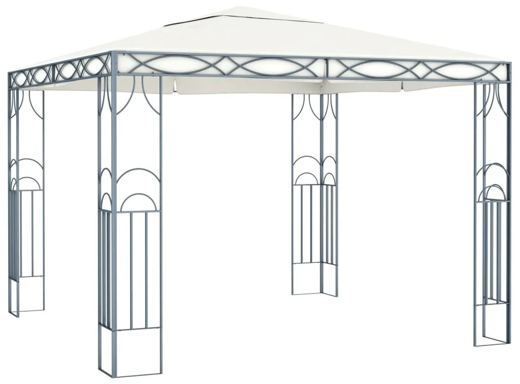 48046 vidaXL Gazebo 300x300 cm creme