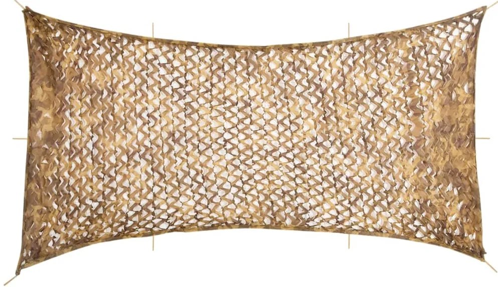 Rede de camuflagem com saco de arrumação 708x423 cm areia