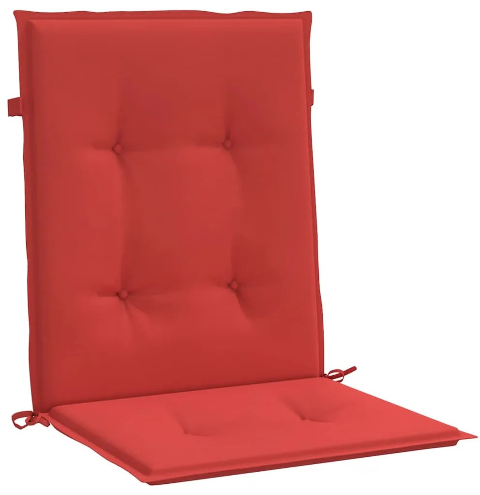 Almofadões lombares p/ cadeiras de jardim 4pcs oxford vermelho