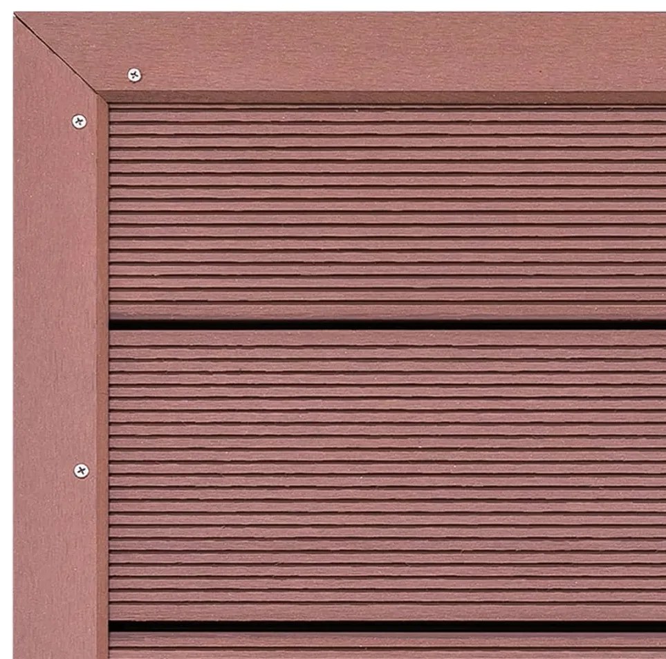 Estrado para chuveiro solar 101x63x5,5 cm WPC castanho