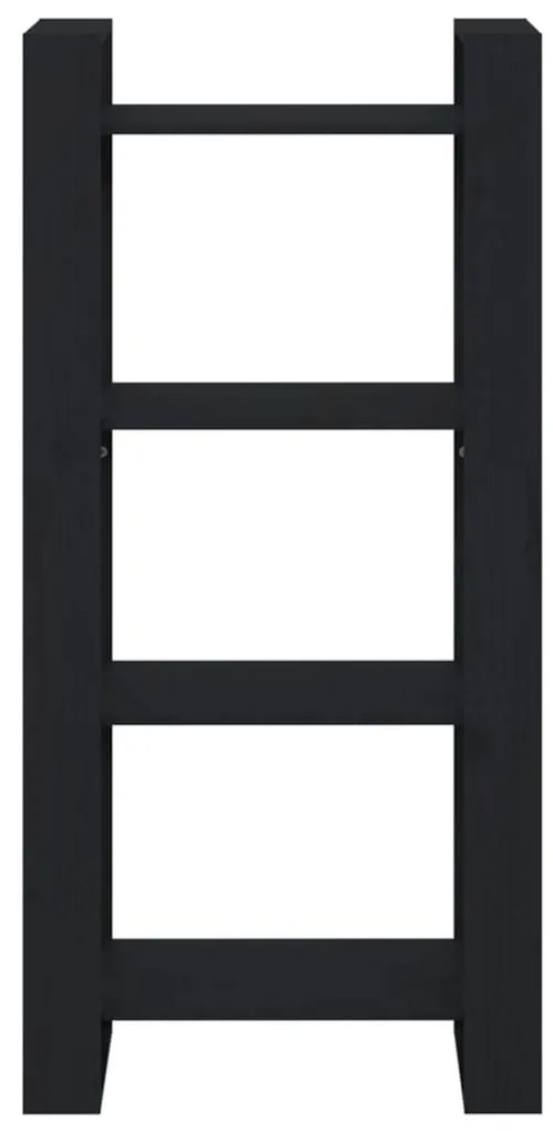 Estante/divisória 60x35x125 cm madeira maciça preto
