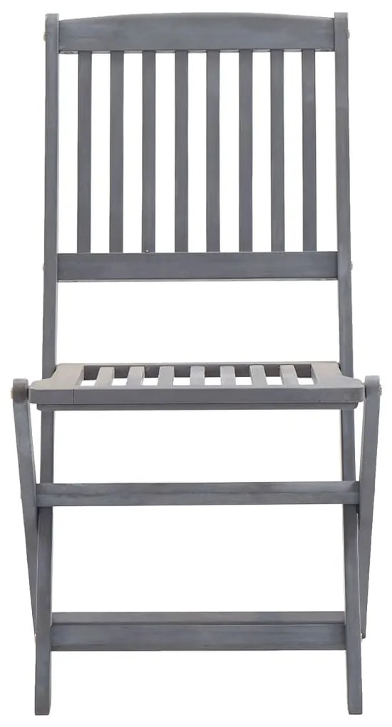 9 pcs conjunto de jantar jardim madeira acácia maciça cinzento