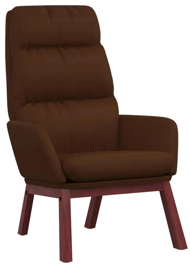341171 vidaXL Cadeira de descanso couro genuíno castanho
