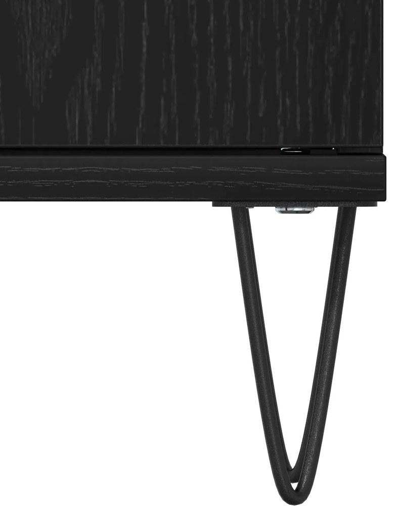 Gabinete de Pia de Banheiro vidaXL Carvalho Preto 80x33x60 cm Madeira