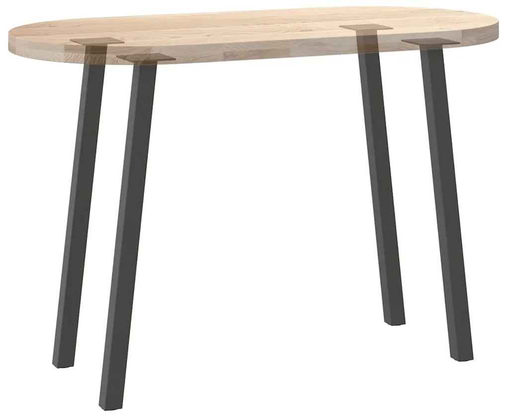 Pés de mesa de console 4 peças antracite 72 cm aço