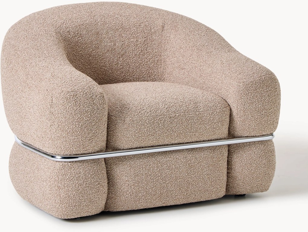Poltrona em bouclé Wilma