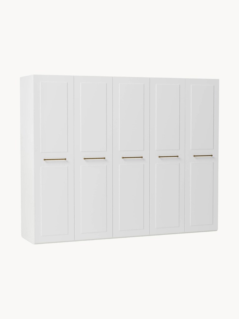 Roupeiro modular com portas articuladas Charlotte, L 300 cm, vários tamanhos