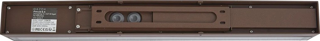 Candeeiro de parede exterior industrial castanho ferrugem 55cm incl. LED IP65 - Hannah