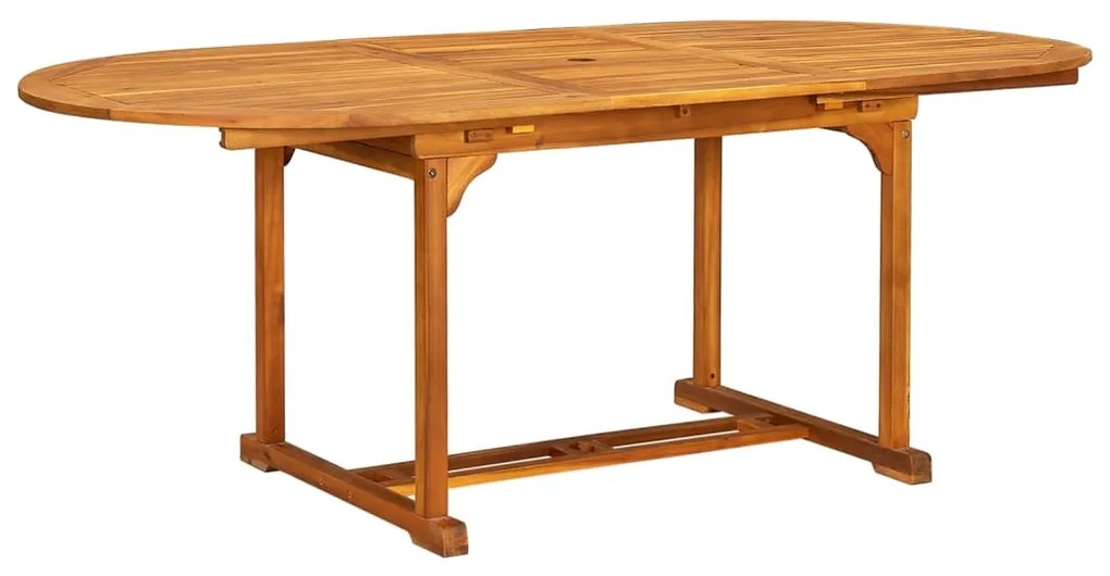 7 pcs conjunto de jantar de exterior madeira acácia maciça