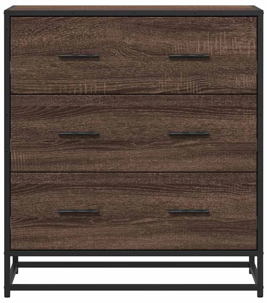 Aparador 68x35x76 cm deriv. de madeira/metal carvalho castanho