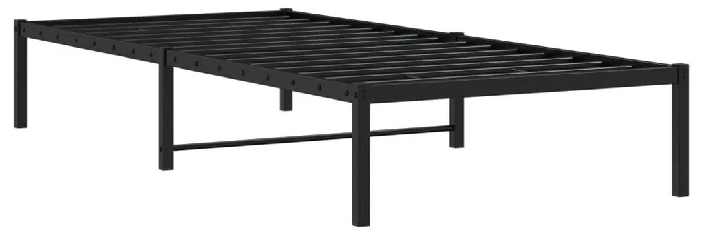 Estrutura de cama 90x200 cm metal preto