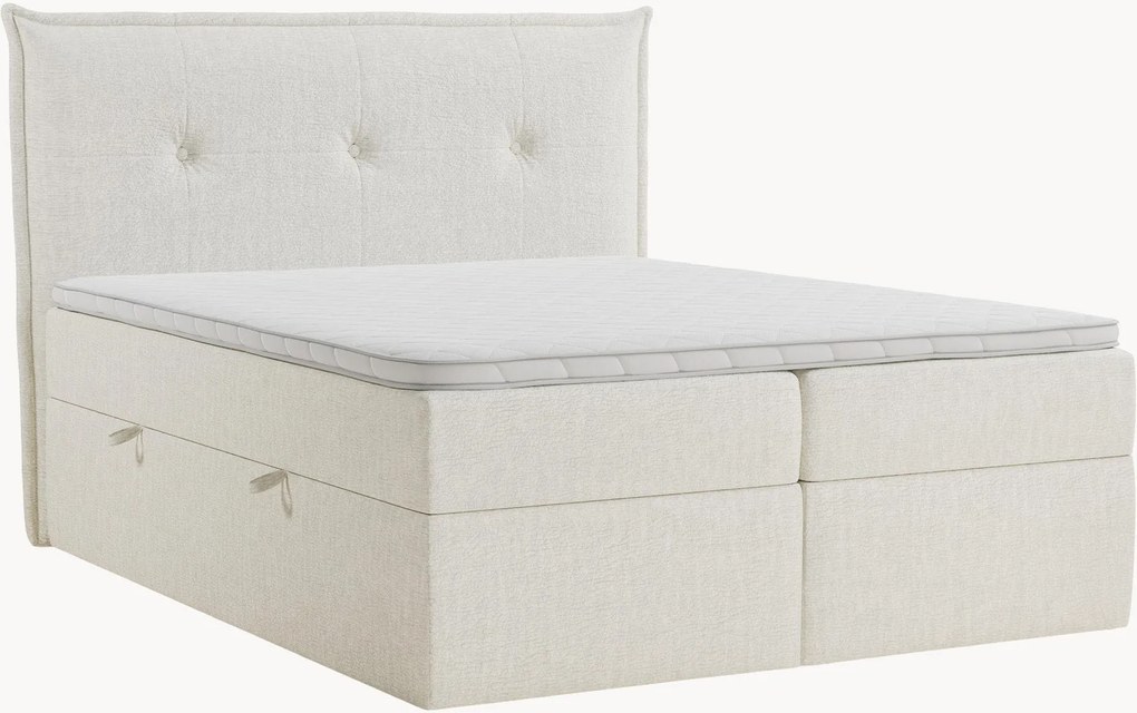 Cama divã em chenille artesanal com arrumação Aussie, H3