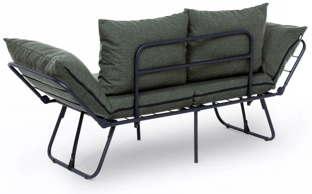 Sofá-Cama de 2 Lugares Viper – Verde – 150 cm x 78 cm x 60 cm
