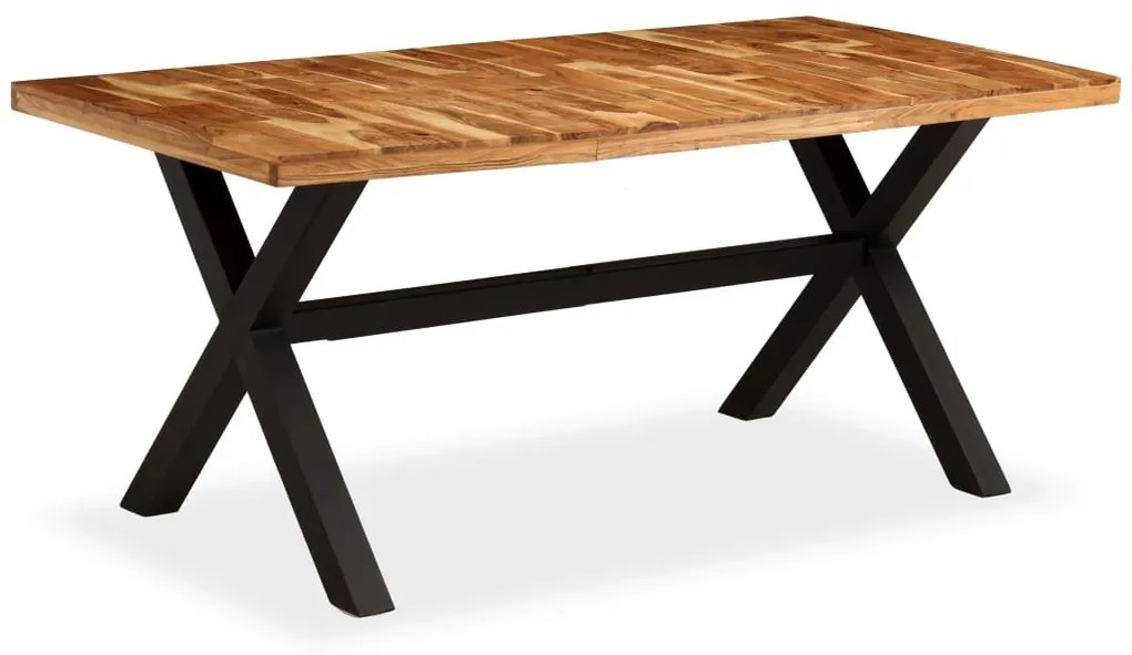 Mesa de jantar madeira maciça de mangueira e acácia 180x90x76cm