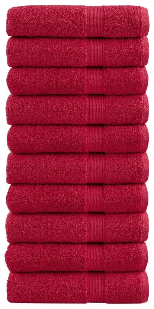 Toalhas de banho premium SOLUND 10pcs 70x140cm 600gsm vermelho