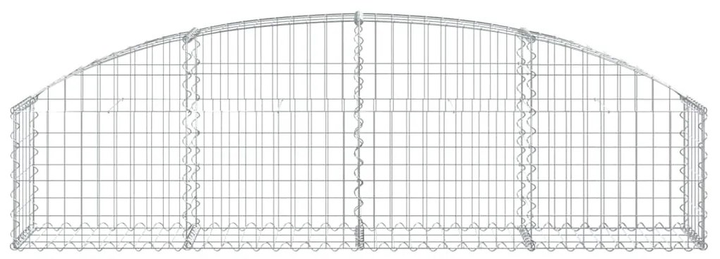 Cesto gabião arqueado 200x30x40/60 cm ferro galvanizado