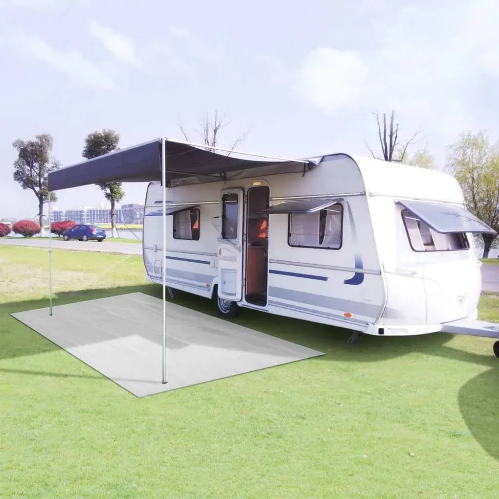 vidaXL Tapete de campismo para tenda 200x1000 cm branco