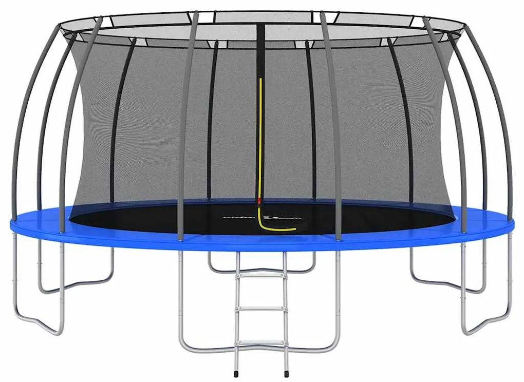 Conjunto de trampolim redondo 488x90 cm 150 kg