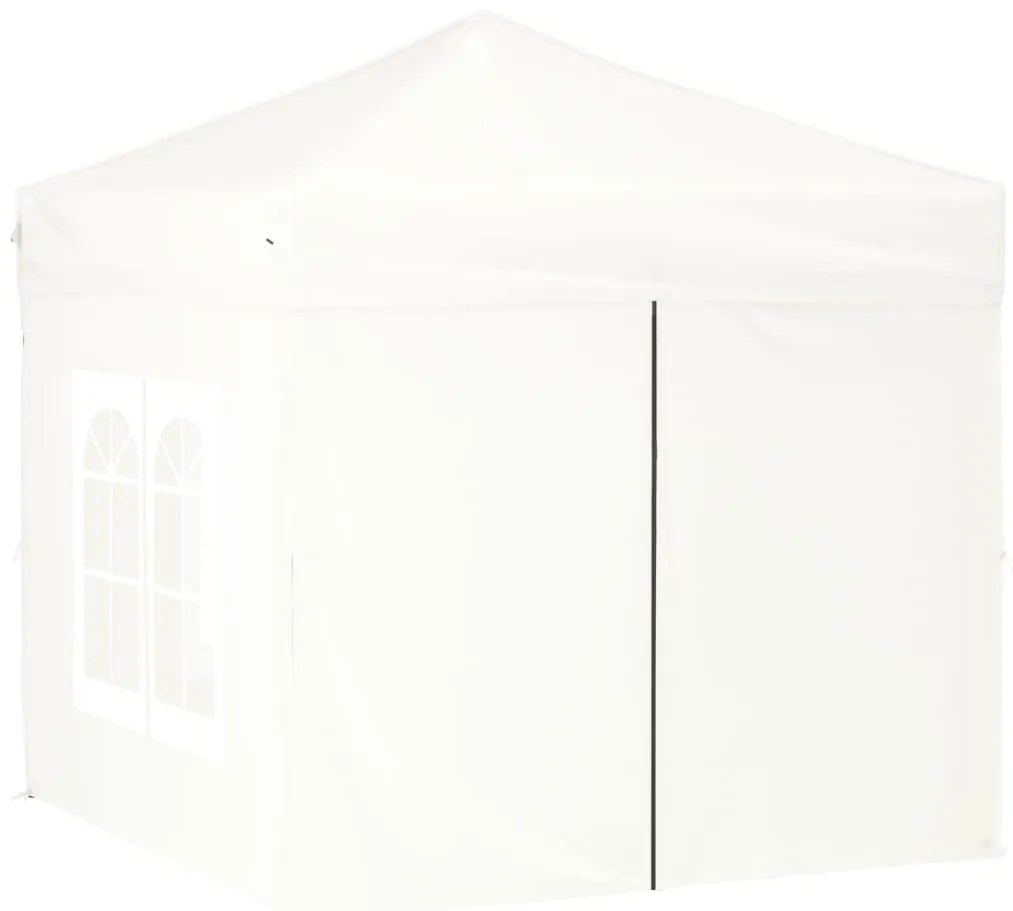 Tenda para festas dobrável com paredes laterais 2x2 m branco