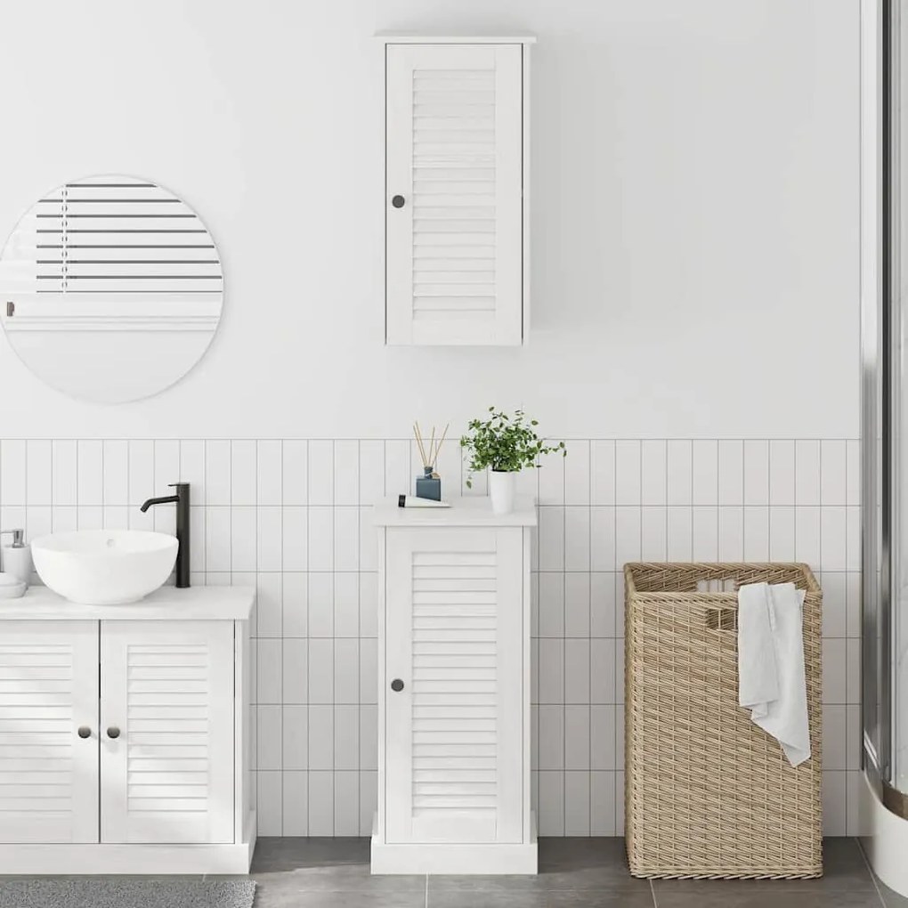vidaXL Conjunto de Móveis para Banheiro 2 pcs Branco antigo