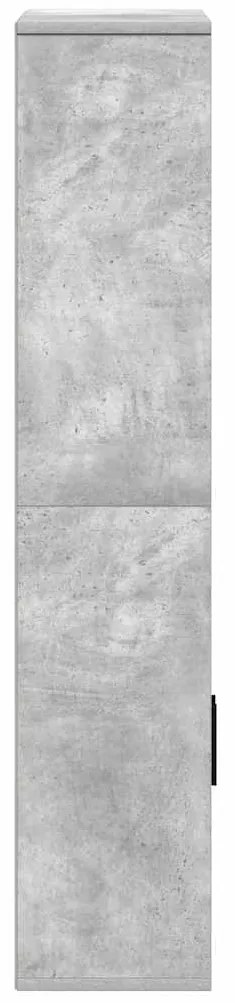 Estante 60x24x120 cm derivados de madeira cinzento cimento