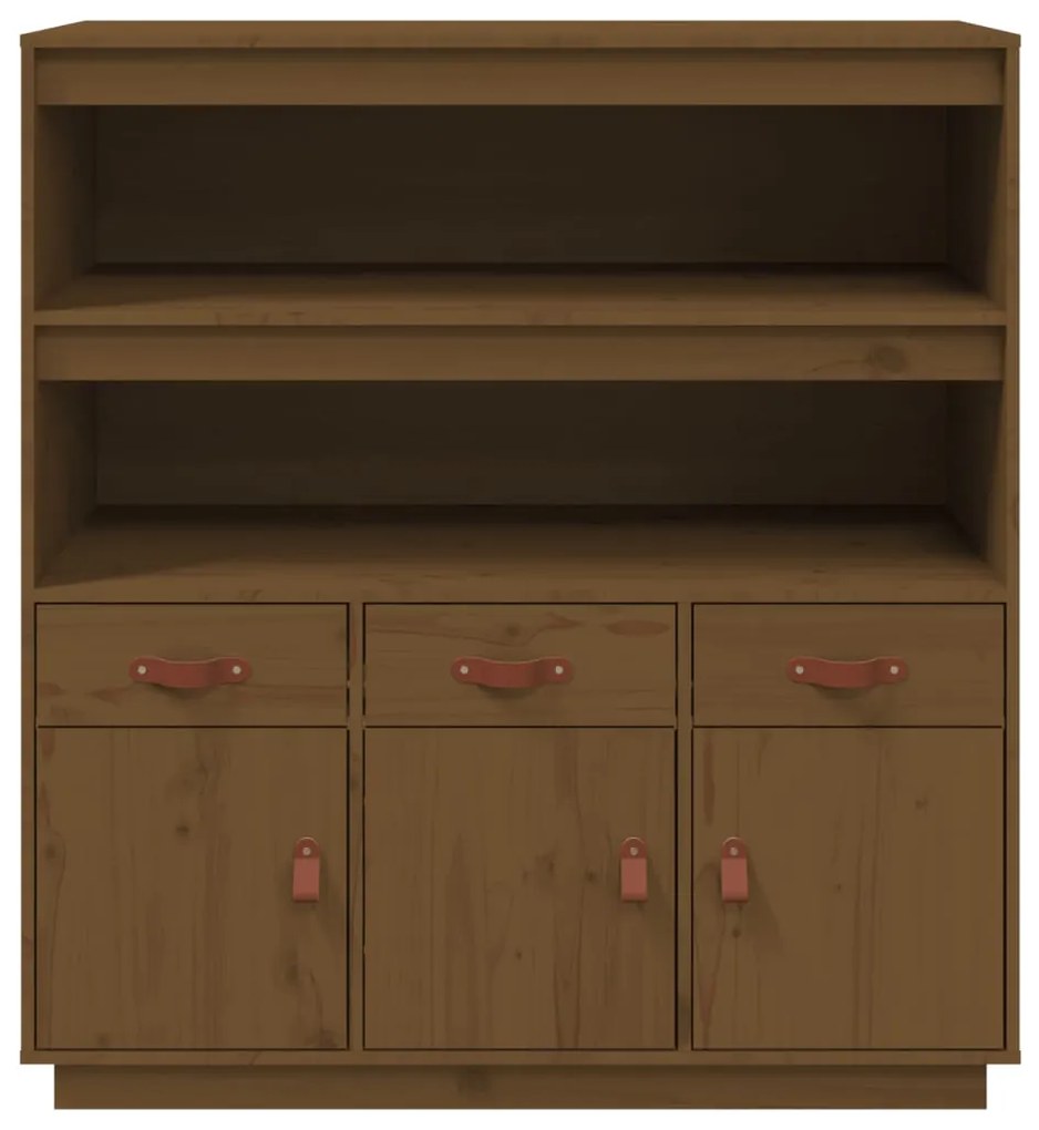 Aparador alto 100x40x108,5 cm pinho maciço castanho mel