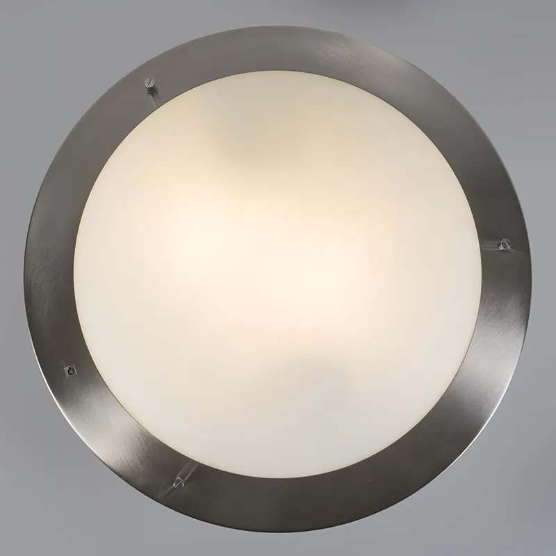 Luminária de teto moderna de aço 41 cm IP44 - Yuma Design,Moderno