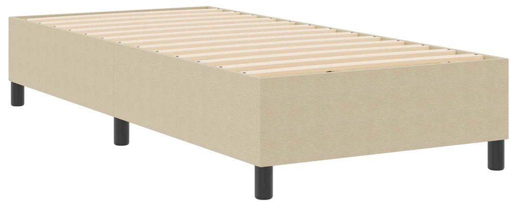 vidaXL Estrado de cama plataforma Cinza Verde 80 x 200 cm tecido
