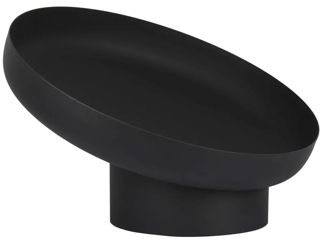 Taça de combustão inclinada aço preto FF402