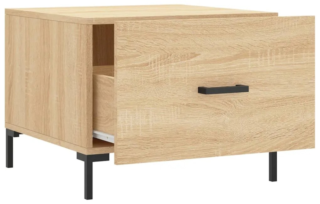 Mesa de centro 50x50x40 cm derivados de madeira carvalho sonoma