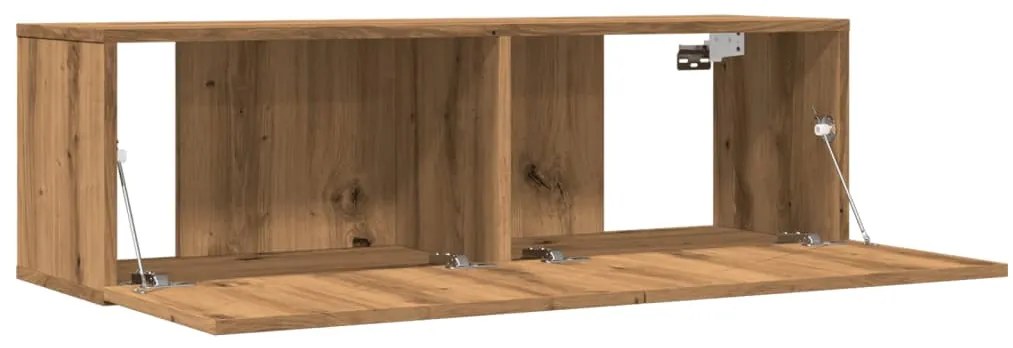 Móveis de parede para TV 2 pcs 100x30x30 cm carvalho artisiano