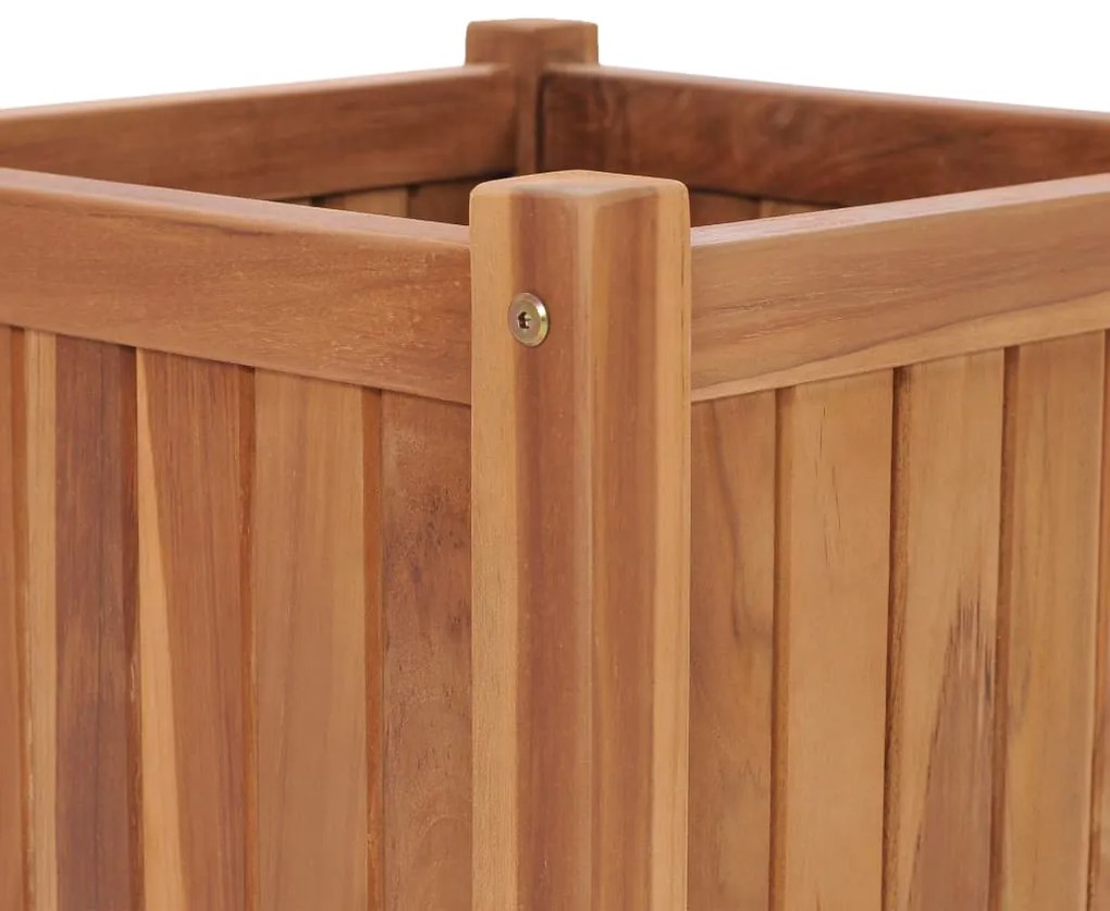 Vaso/floreira 40x40x40 cm madeira de teca maciça