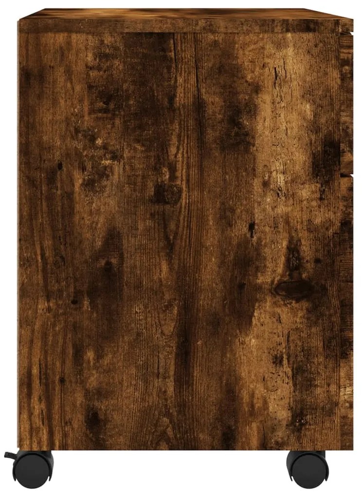 Arquivador móvel 45x38x54cm derivados madeira carvalho fumado