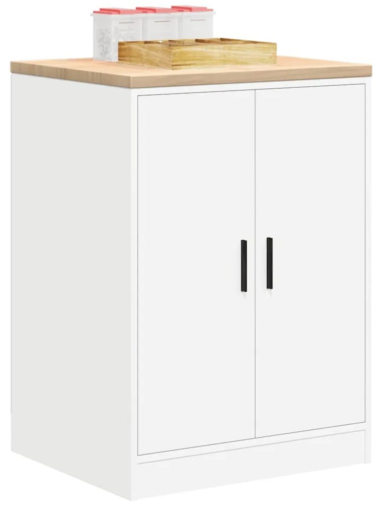 Armário de arrumação de garagem Branco 60x51x85 cm