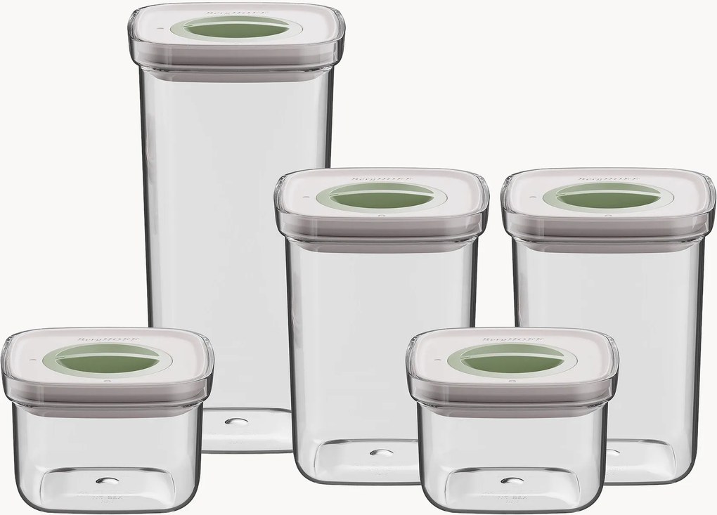 Recipientes herméticos para alimentos Smart, conjunto de 5