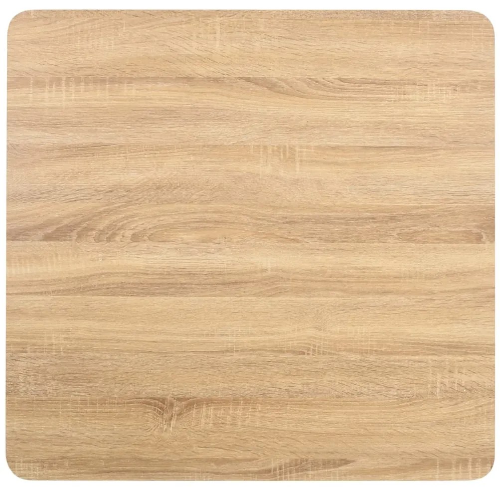 Mesa bistrô 80x80 cm MDF castanho-claro