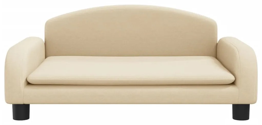 Cama para cães 70x45x30 cm tecido cor creme