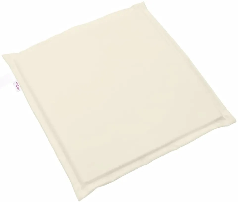 Almofadas de assento de jardim 6 pcs 45x45x2 cm cor creme