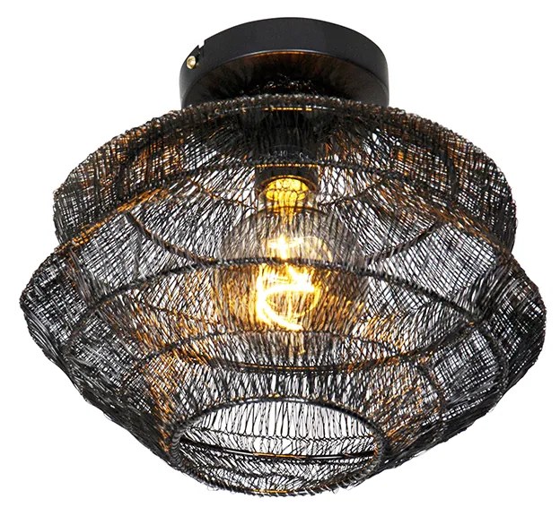 Candeeiro de teto oriental preto 25 cm - Vadi Oriental