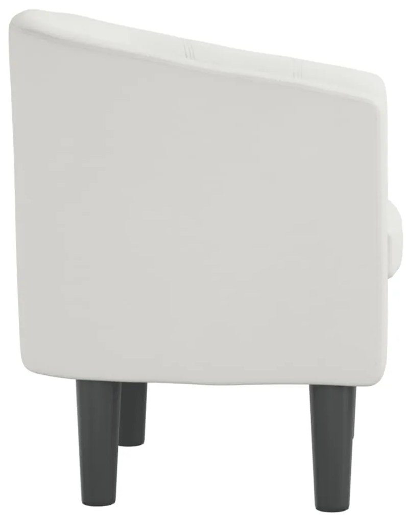 Poltrona couro artificial branco