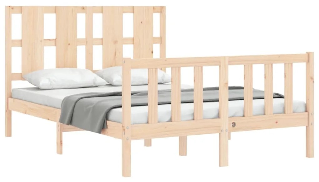 Cama sem colchão 120x200 cm madeira de pinho maciça