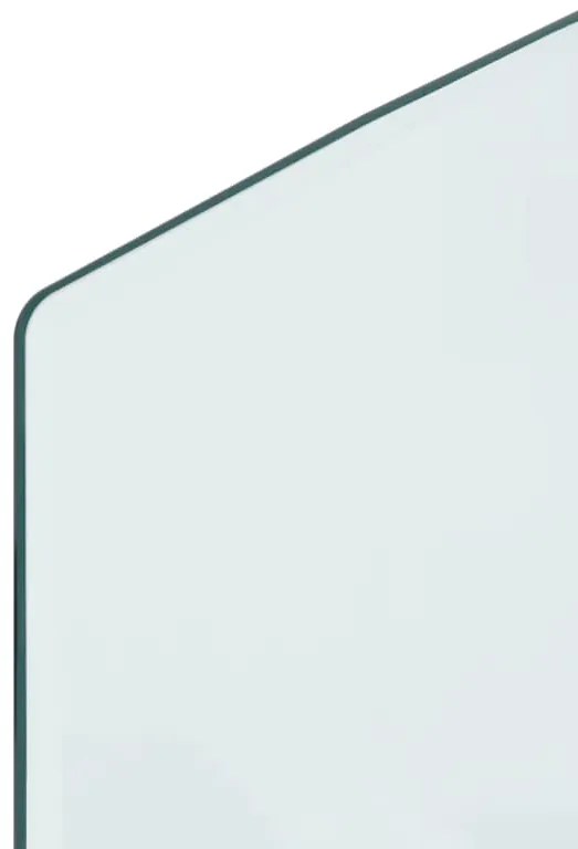Placa de vidro para lareira 120x60 cm