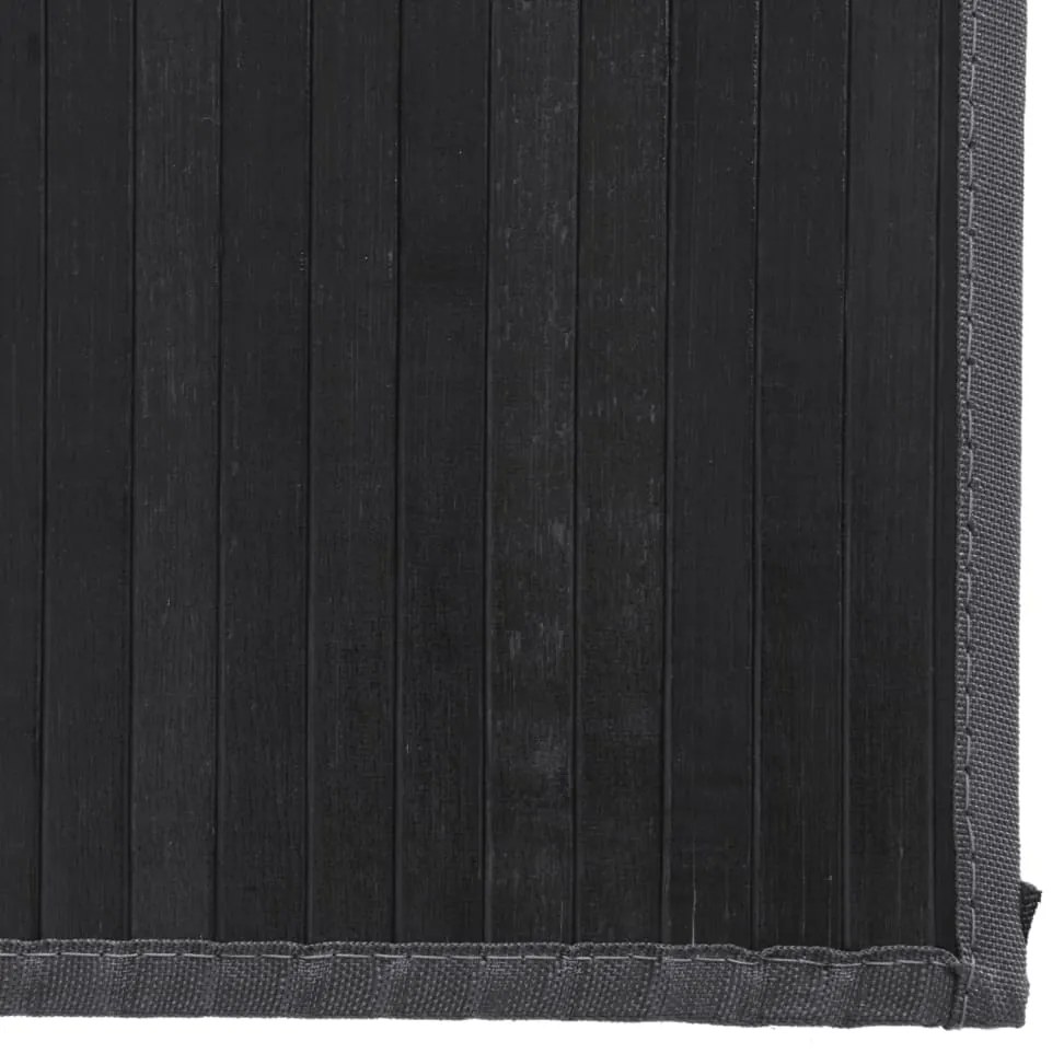 Tapete retangular 80x100 cm bambu cinzento