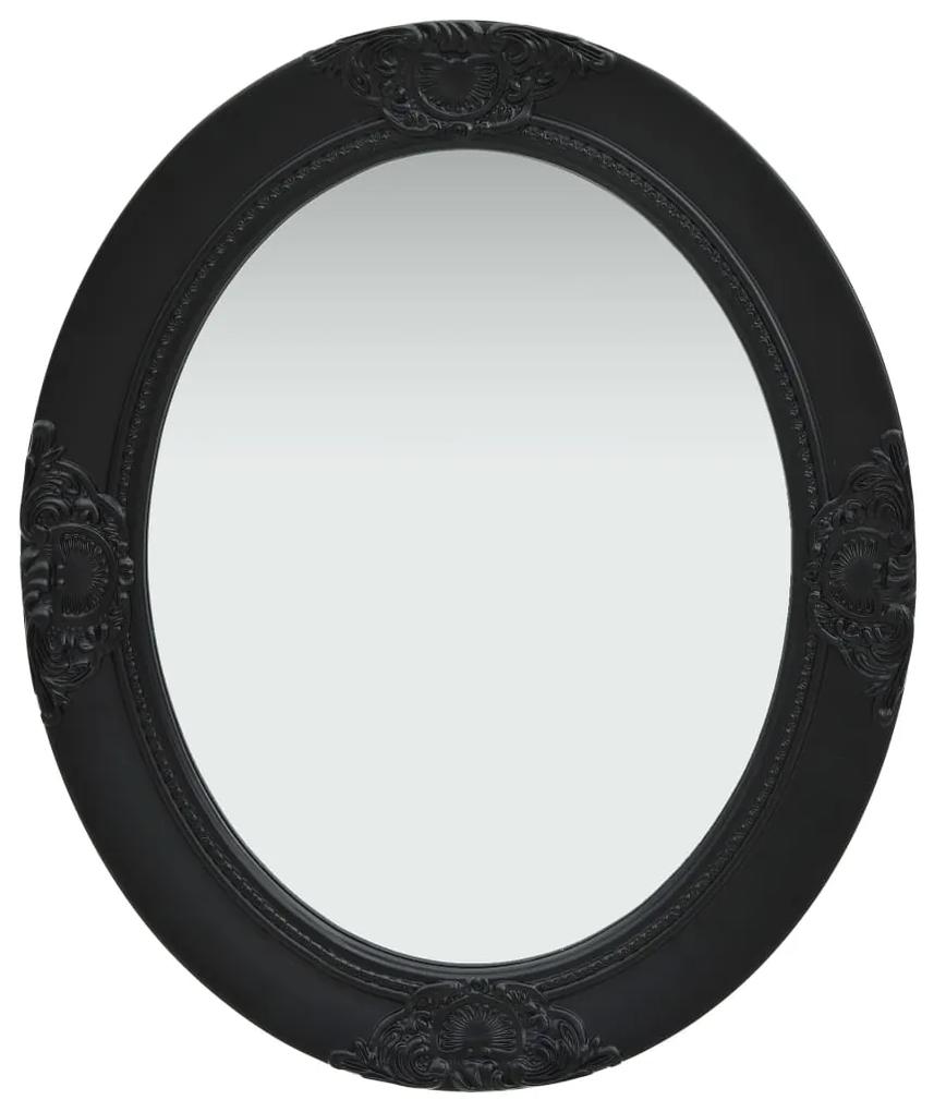 320351 vidaXL Espelho de parede estilo barroco 50x60 cm preto