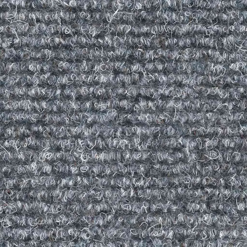 Tapetes de escada adesivos 20 pcs 56x17x3 cm cinzento-claro