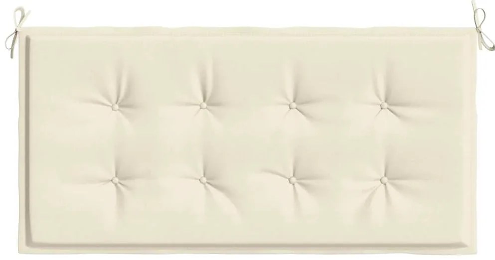 Almofadão p/ banco de jardim 100x50x4cm tecido oxford creme