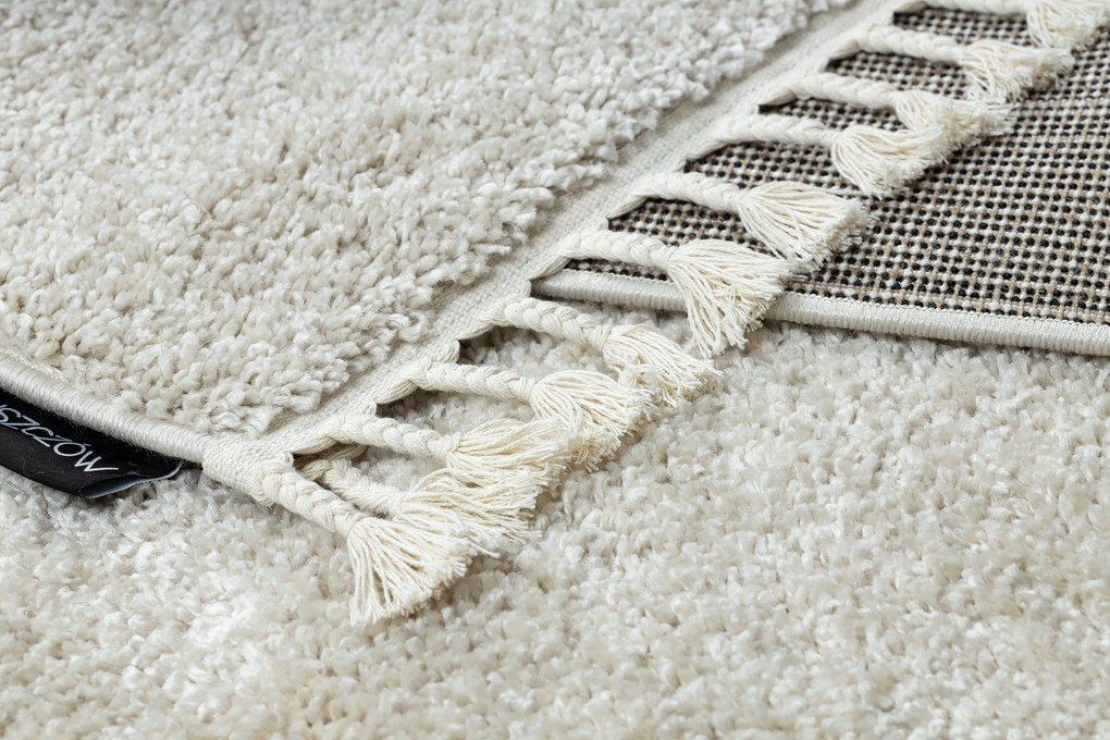 Tapete BERBER 9000 creme Franjas berbere marroquino shaggy - PRODUTO DE SEGUNDA GRAU