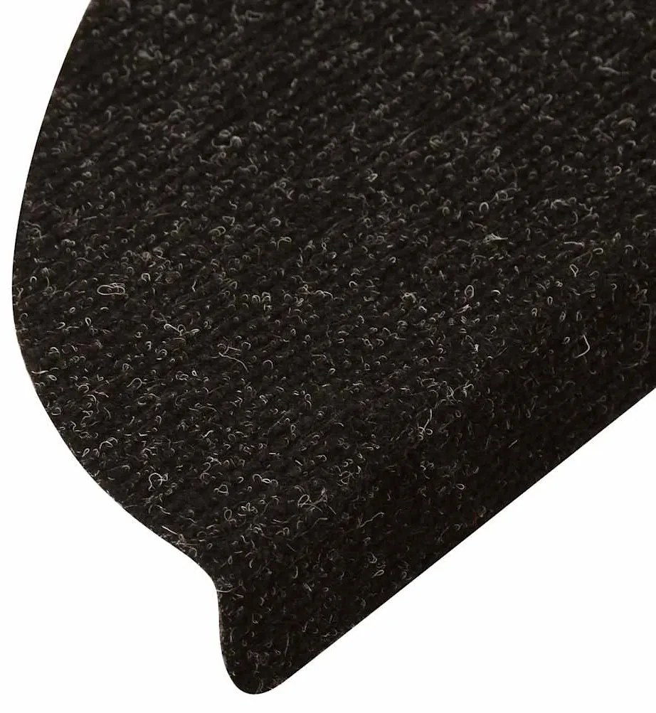 Tapetes de escada adesivos 20 pcs 65x22,5x3,5 cm antracite