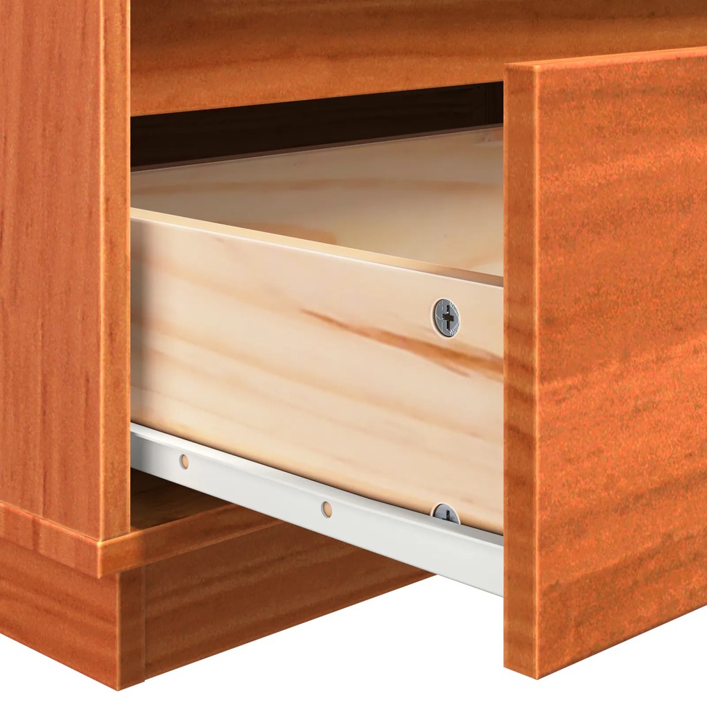 Armário de Cabeceira 2 pcs Castanho-mel 60 x 34 x 51 cm