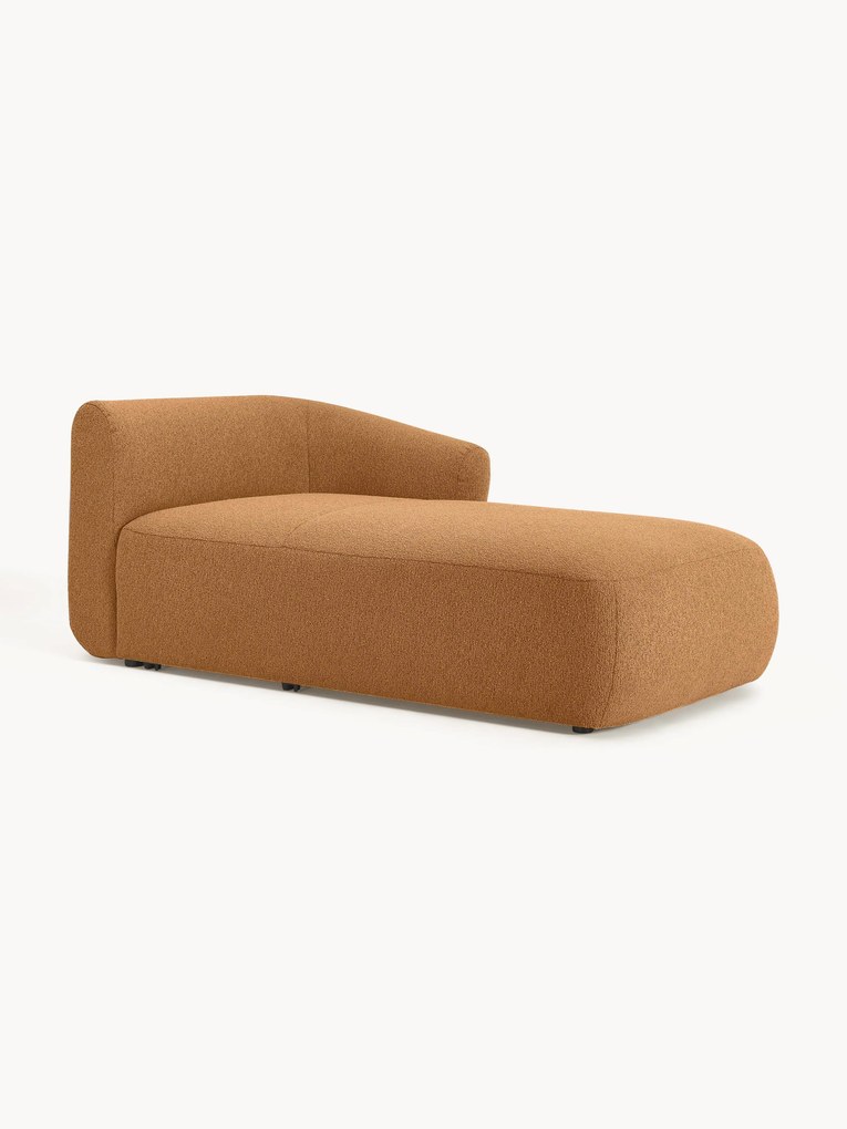 Módulo de canto chaise longue em bouclé Sofia